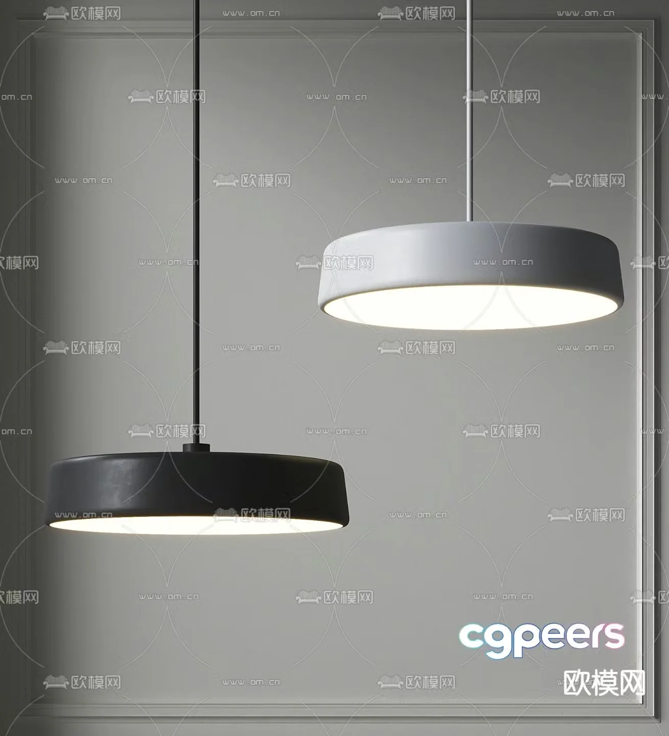 Round chandelier bedside small chandelier dining room chandelier 3d model
