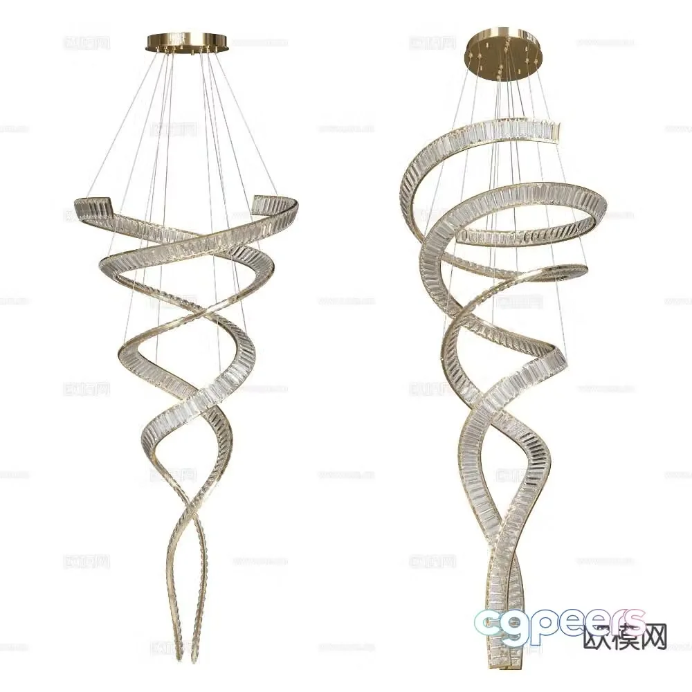 Stilfort light luxury chandelier art chandelier 3d model