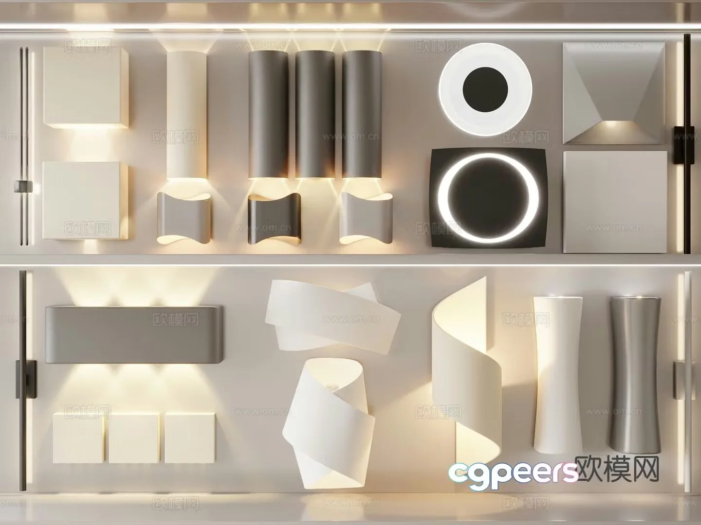 Creative wall lamp artistic wall lamp 3d model