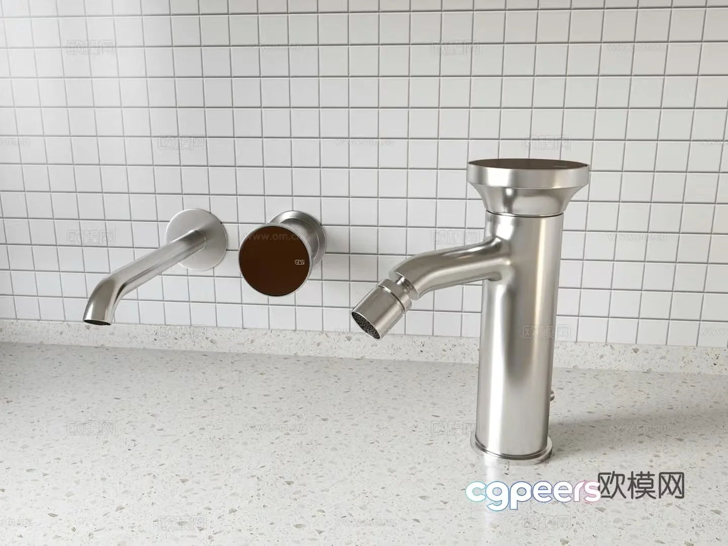 Faucet Faucet Wall-out faucet Kitchen faucet Bathroom faucet Hardware 3D model