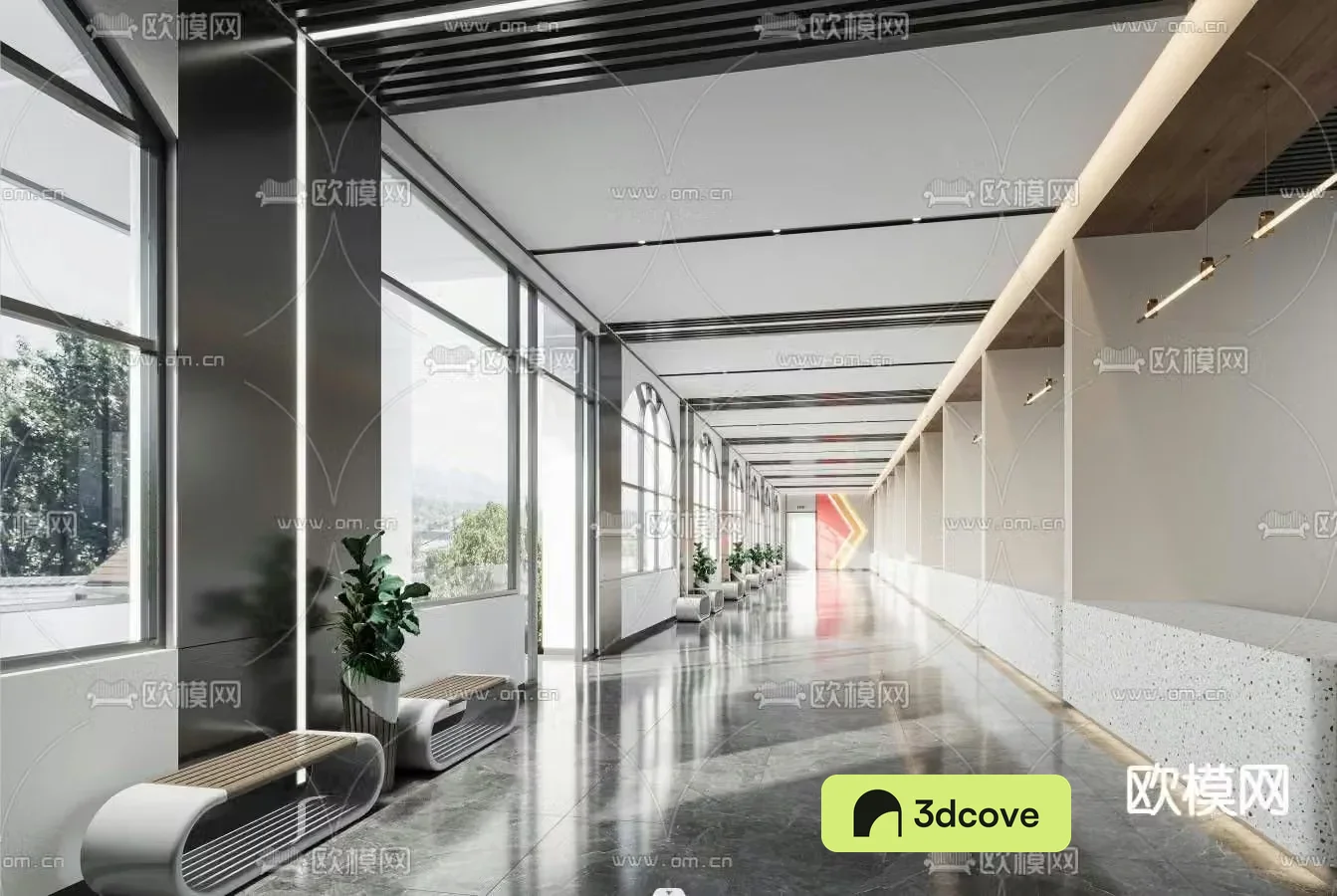 Office corridor