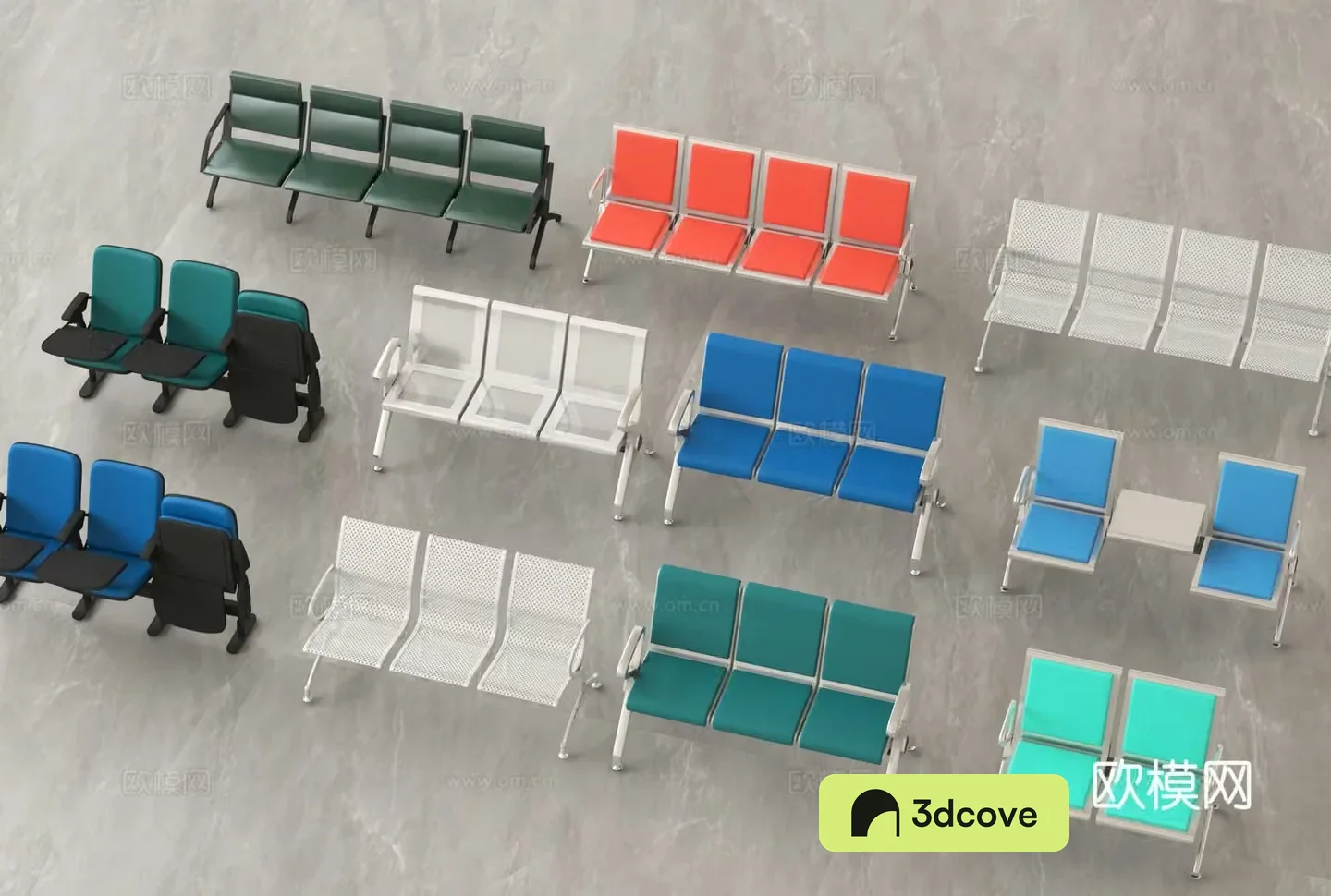 Public seats waiting chairs town seats