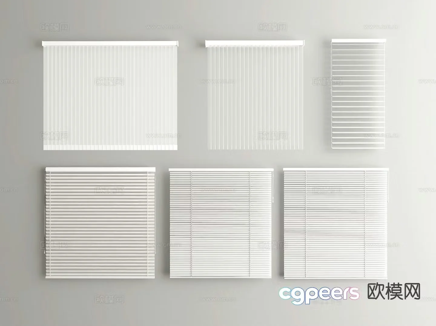 Modern Venetian Blinds 3d model