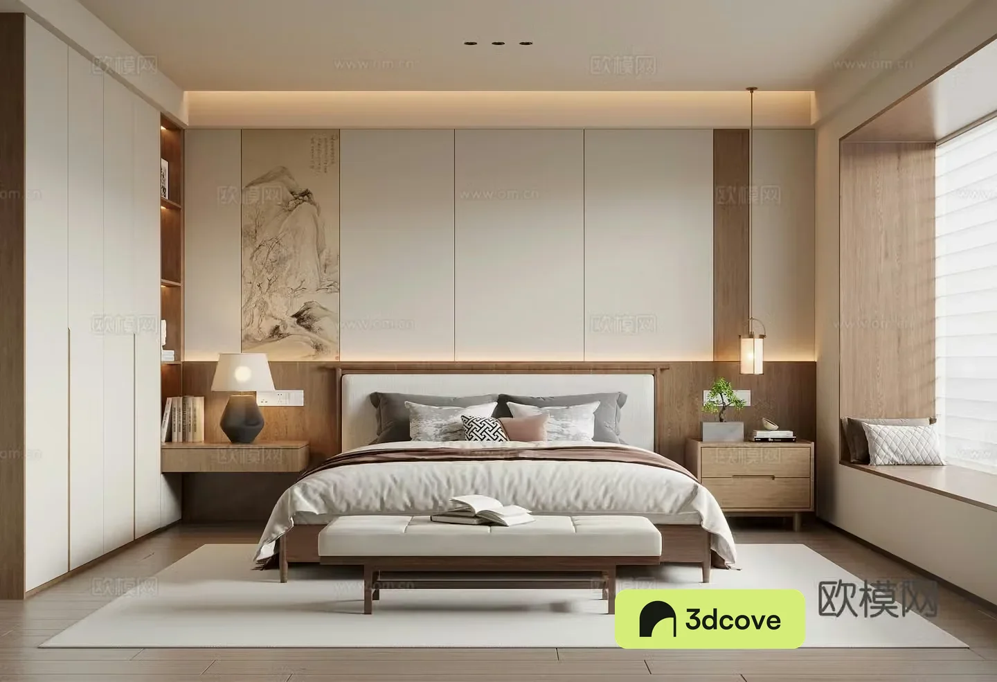 New Chinese Song style bedroom