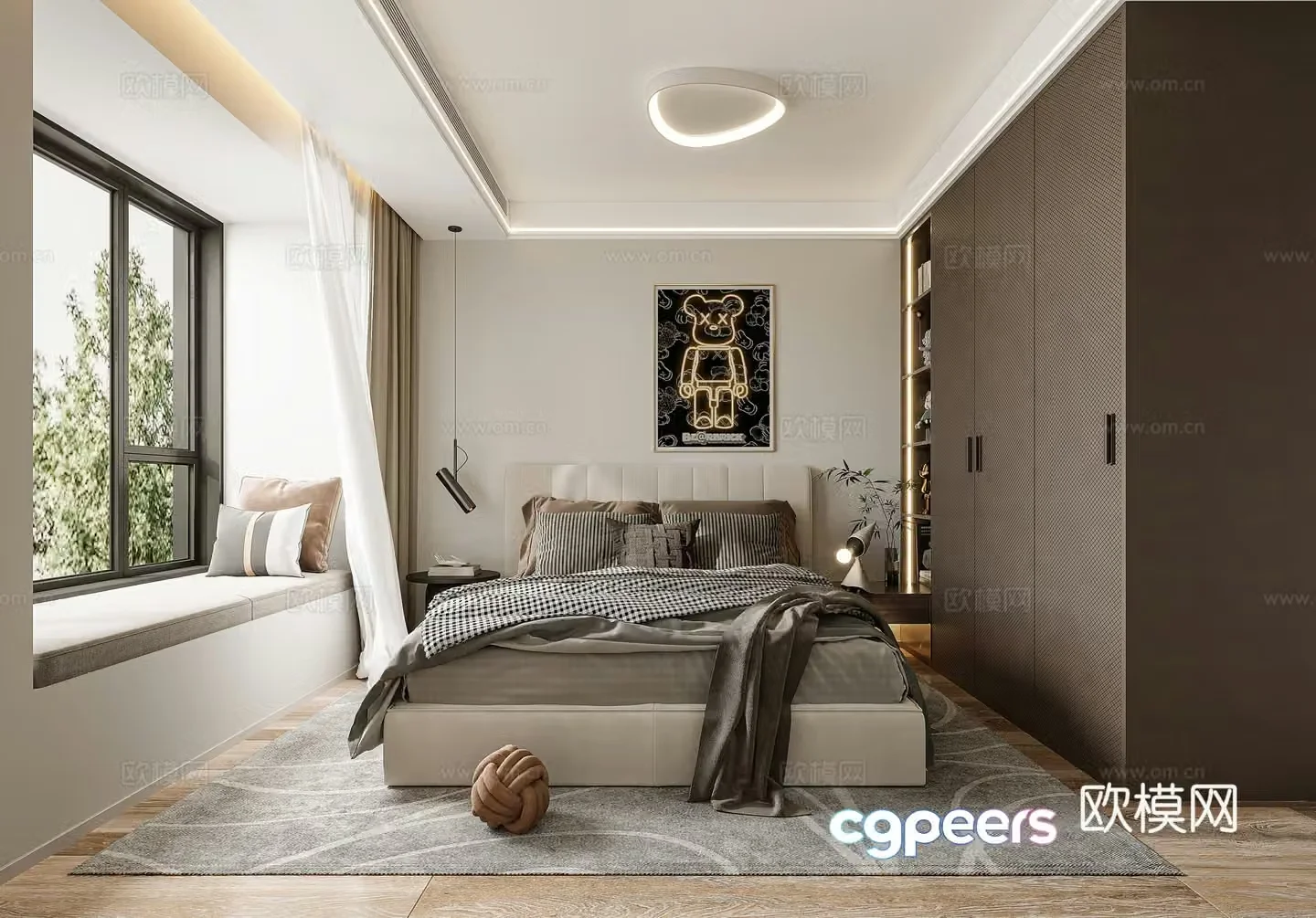 Modern bedroom 3d model