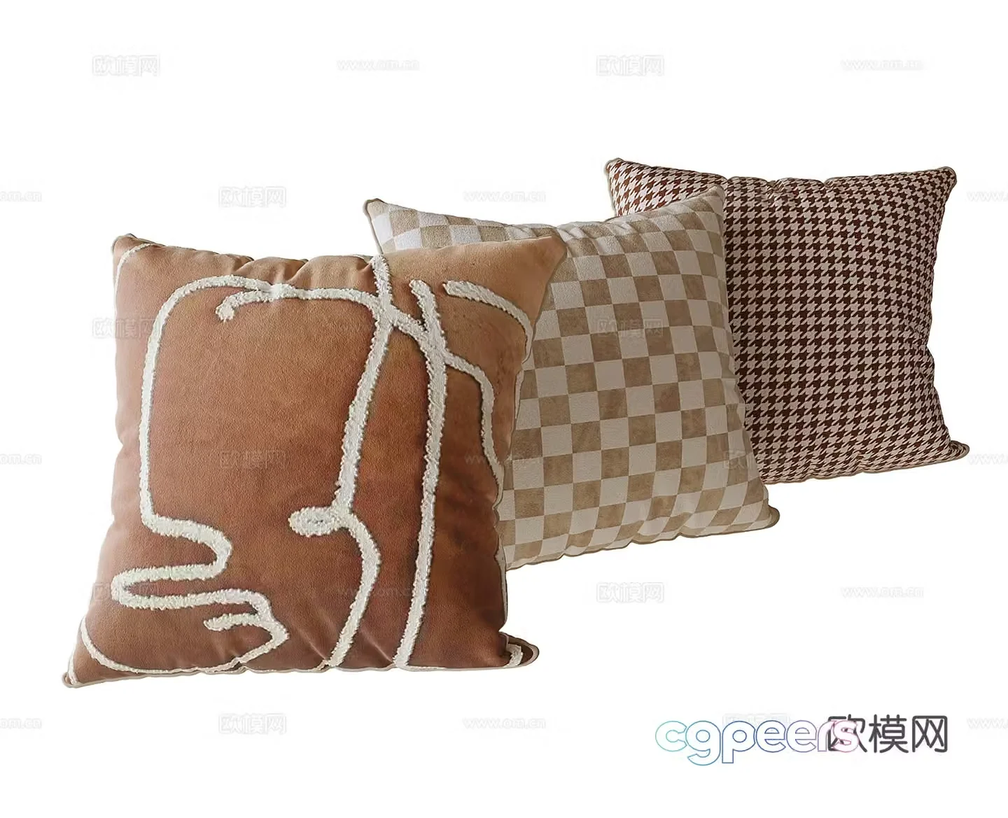 Modern sofa pillow 3d model