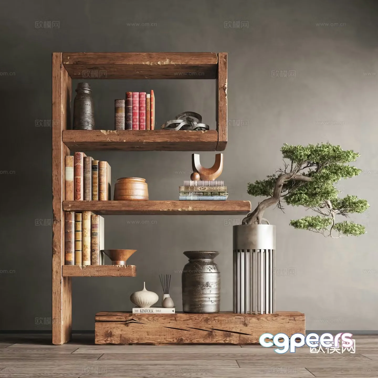 New Chinese style decorative frame 3D model