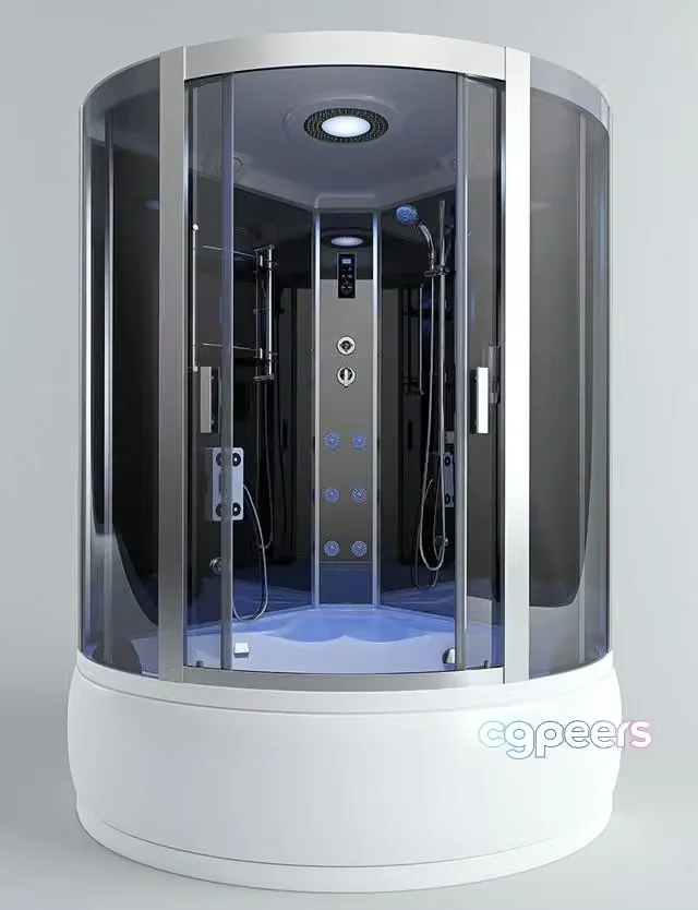 3ds Max Free – ARCUS AS-115, shower, bathroom