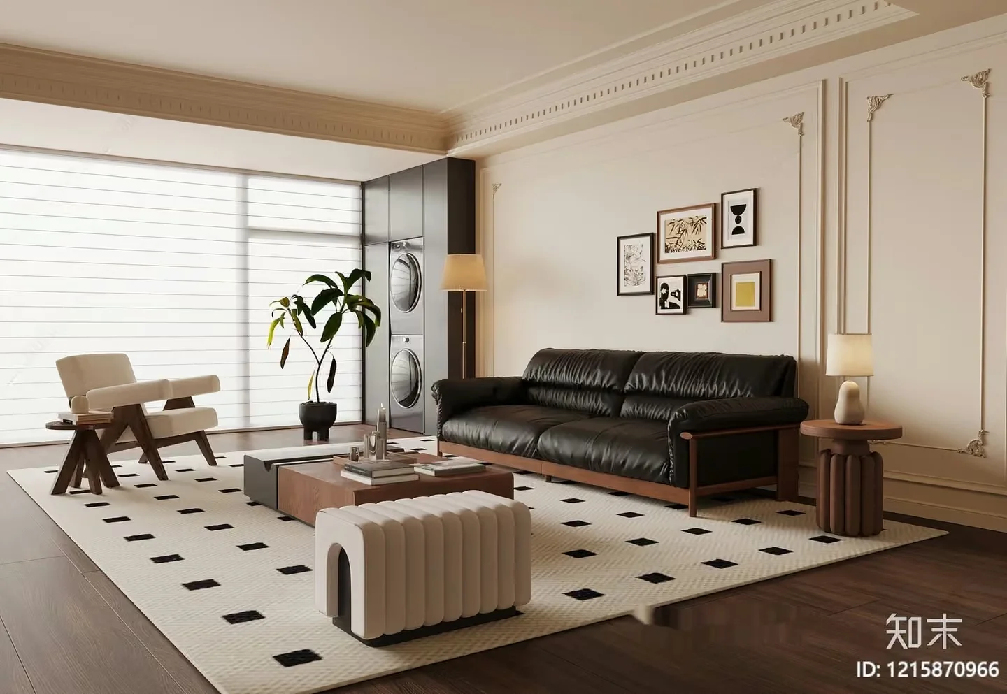 Modern Living Room 3D Model – 15263 – VRAY Render