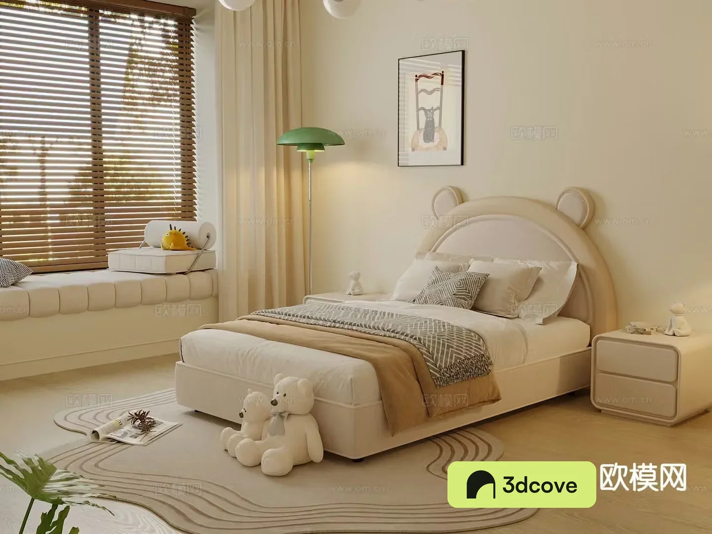 Cream style children’s bed child’s bed