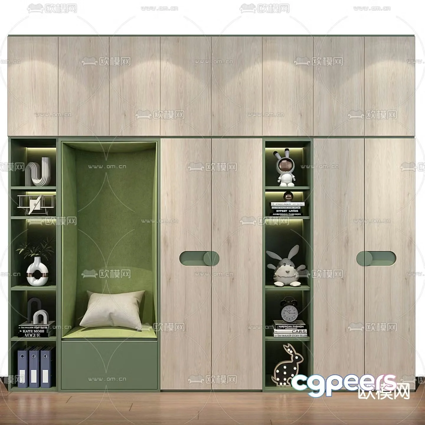 Children’s wardrobe display cabinet 3d model