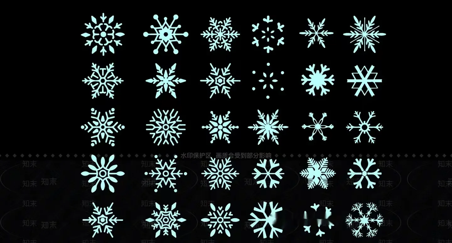 Snowflake Designs 3D Model – 2327 – VRAY Render