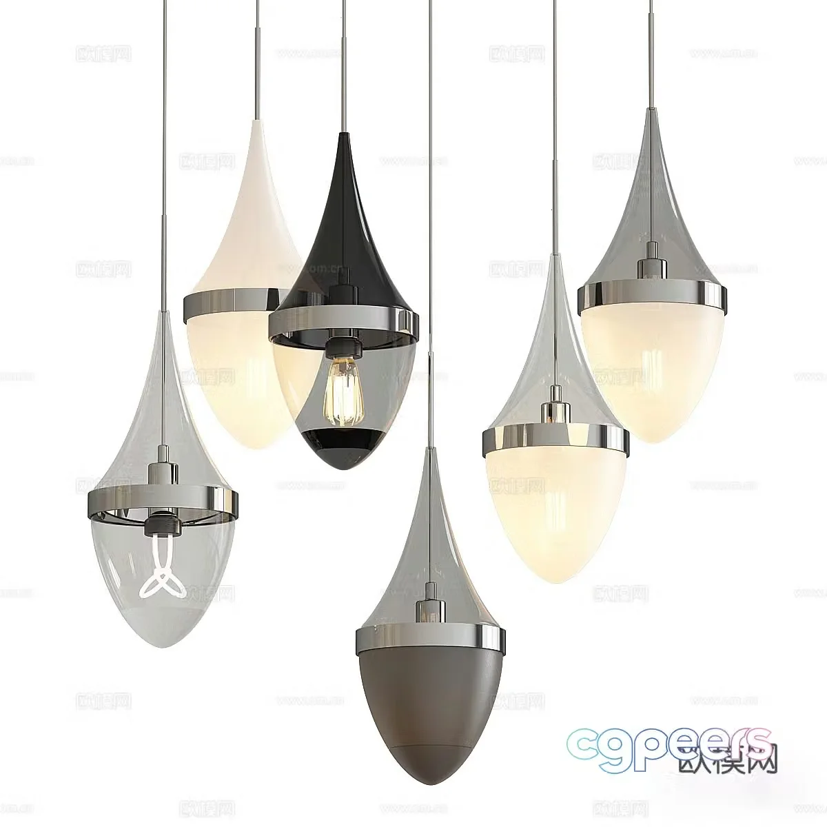 Modern Chandelier Chandelier 3d model