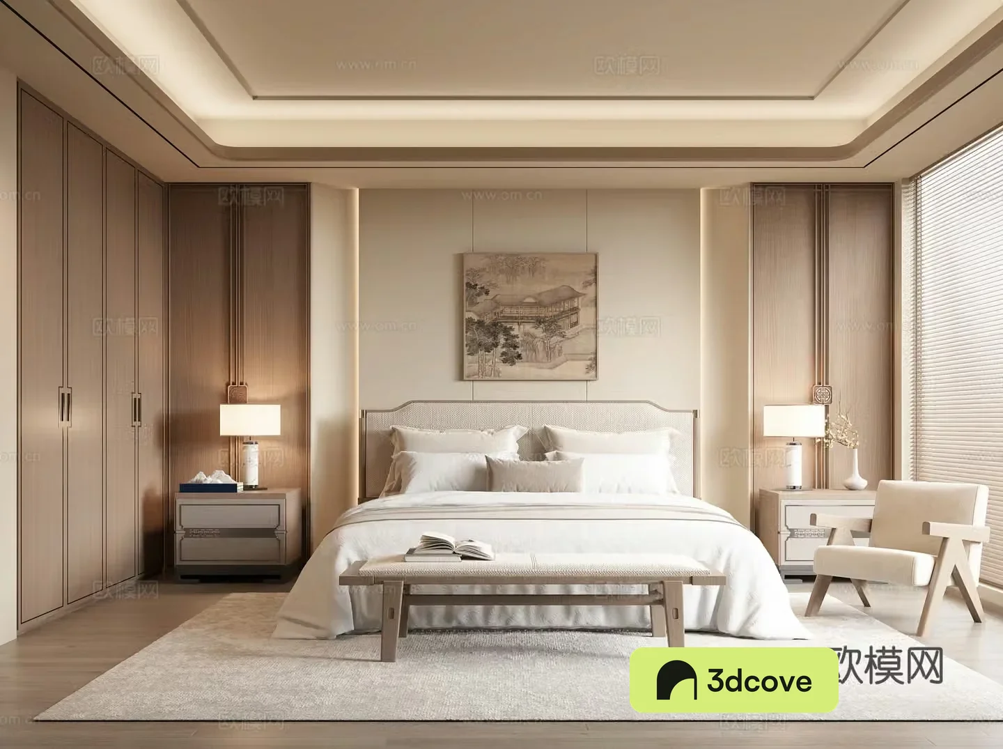 New Chinese bedroom