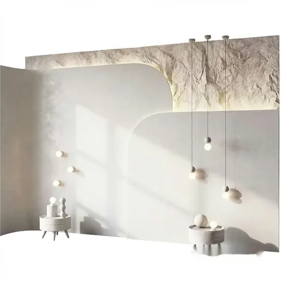 Modern White Room 3D Model – 9493 – VRAY Render