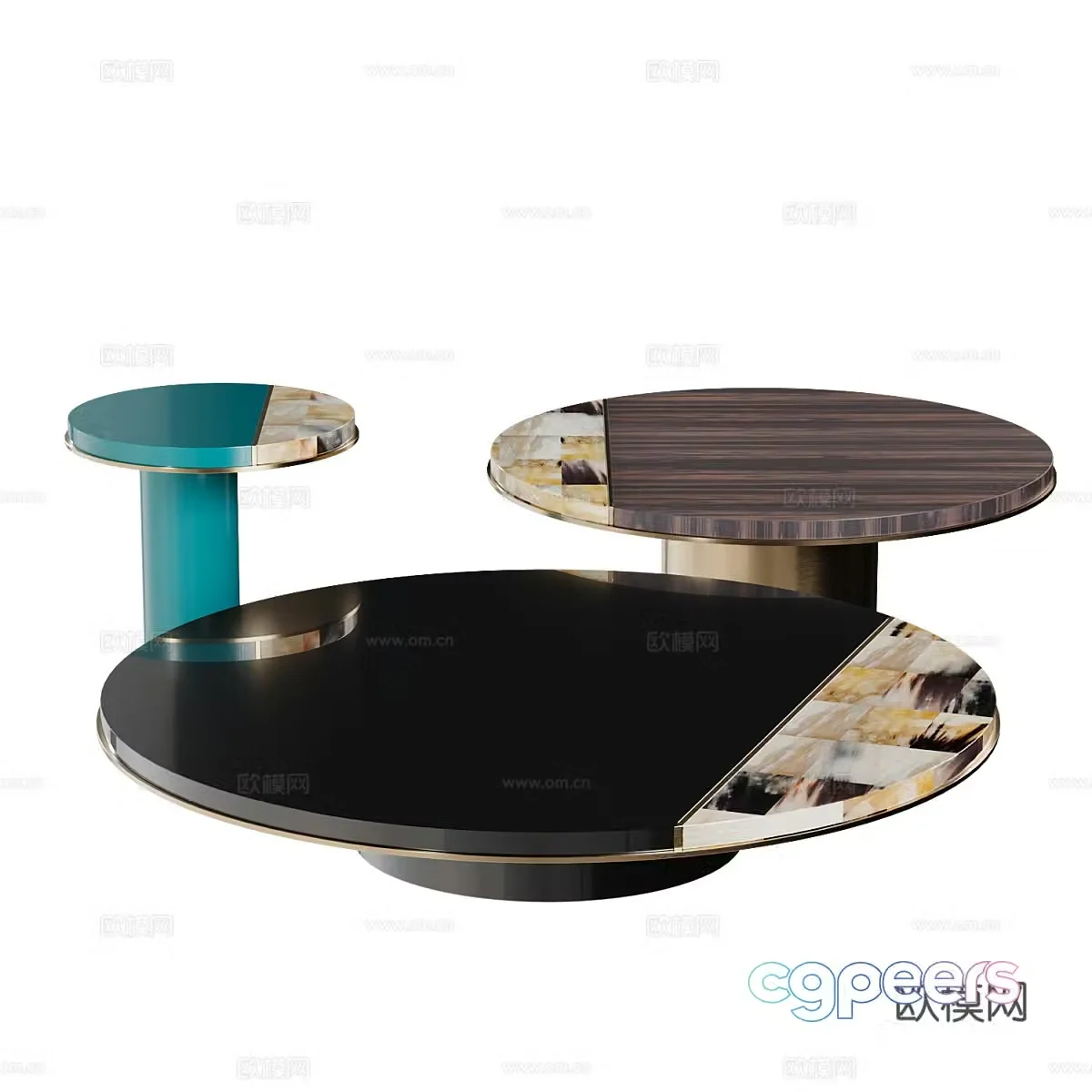 Modern light luxury Andria coffee table 3D model