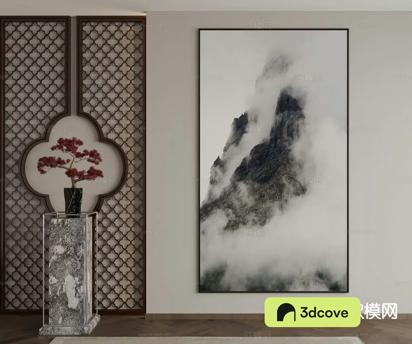 New Chinese style decorative painting mountain painting hanging painting
