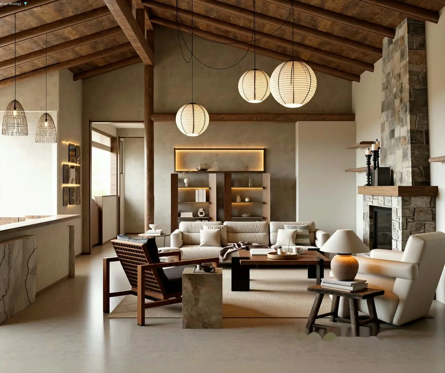 Modern Living Room 3D Model – 21912 – VRAY Render