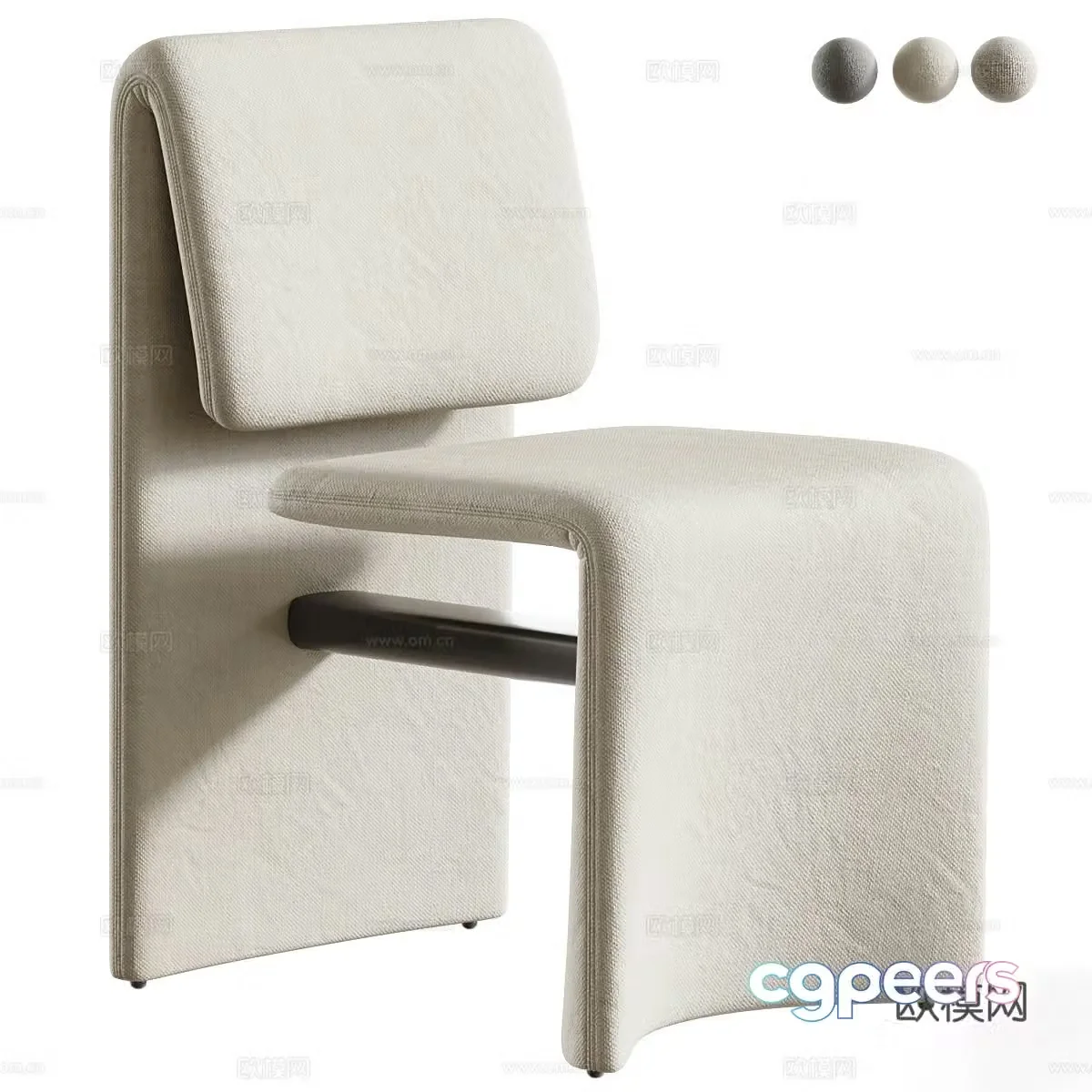 Sofa coffee table combination 3D model