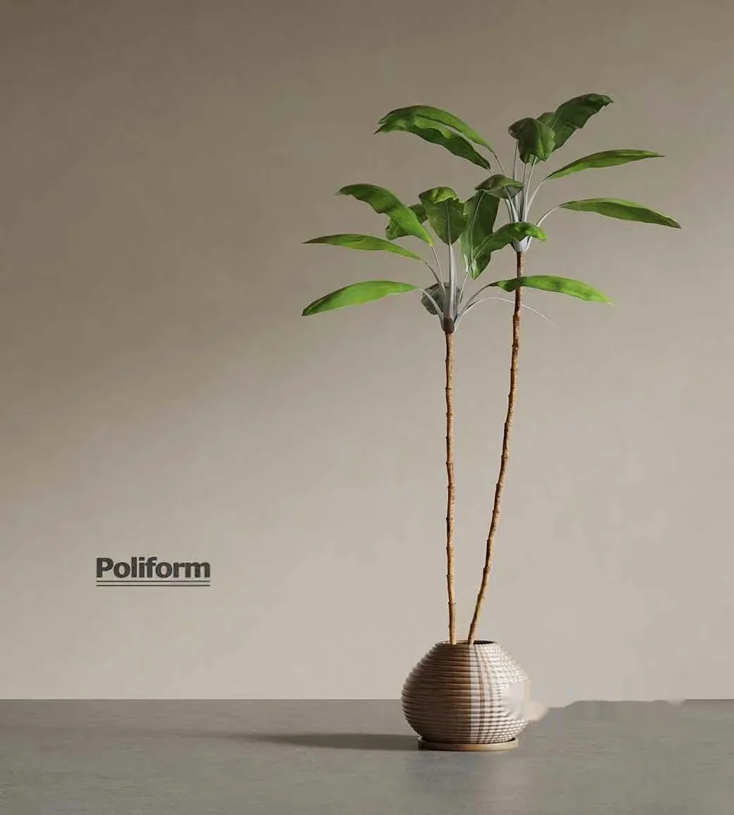 A Plant In A Vase 3D Model – 9025 – VRAY Render