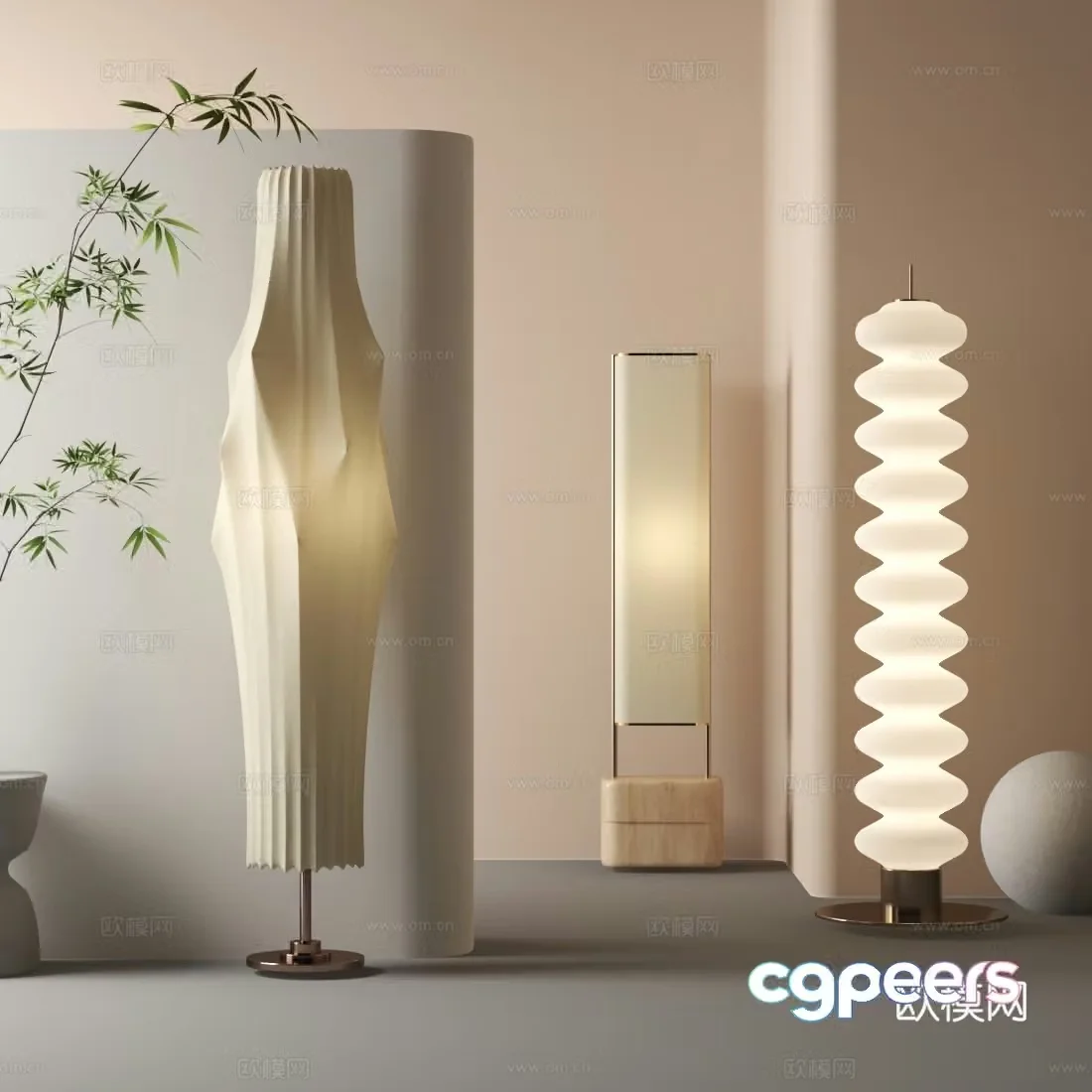 Modern floor lamp 3d model