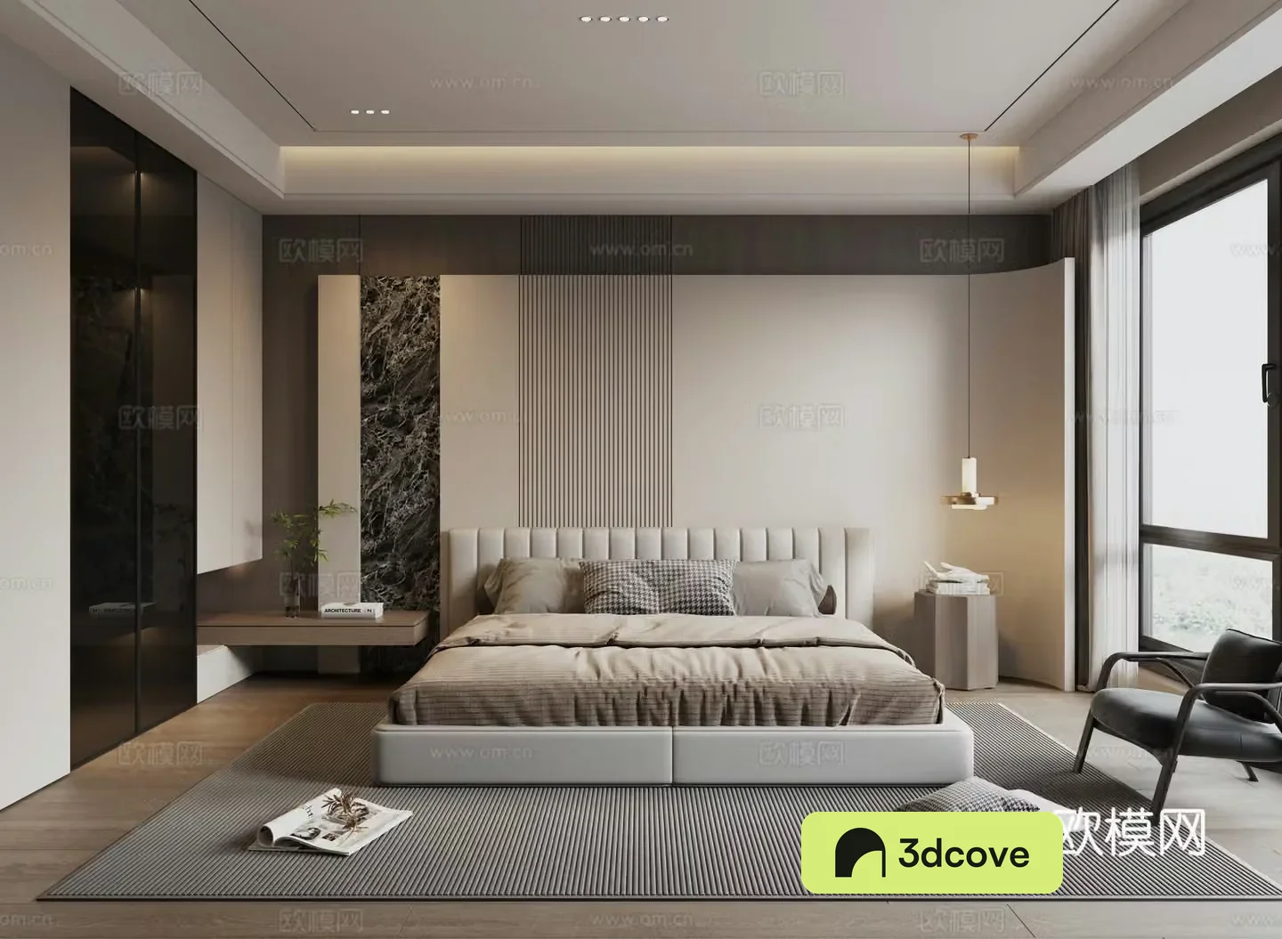 Modern Italian style bedroom