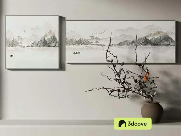 Abstract Mountain Landscape