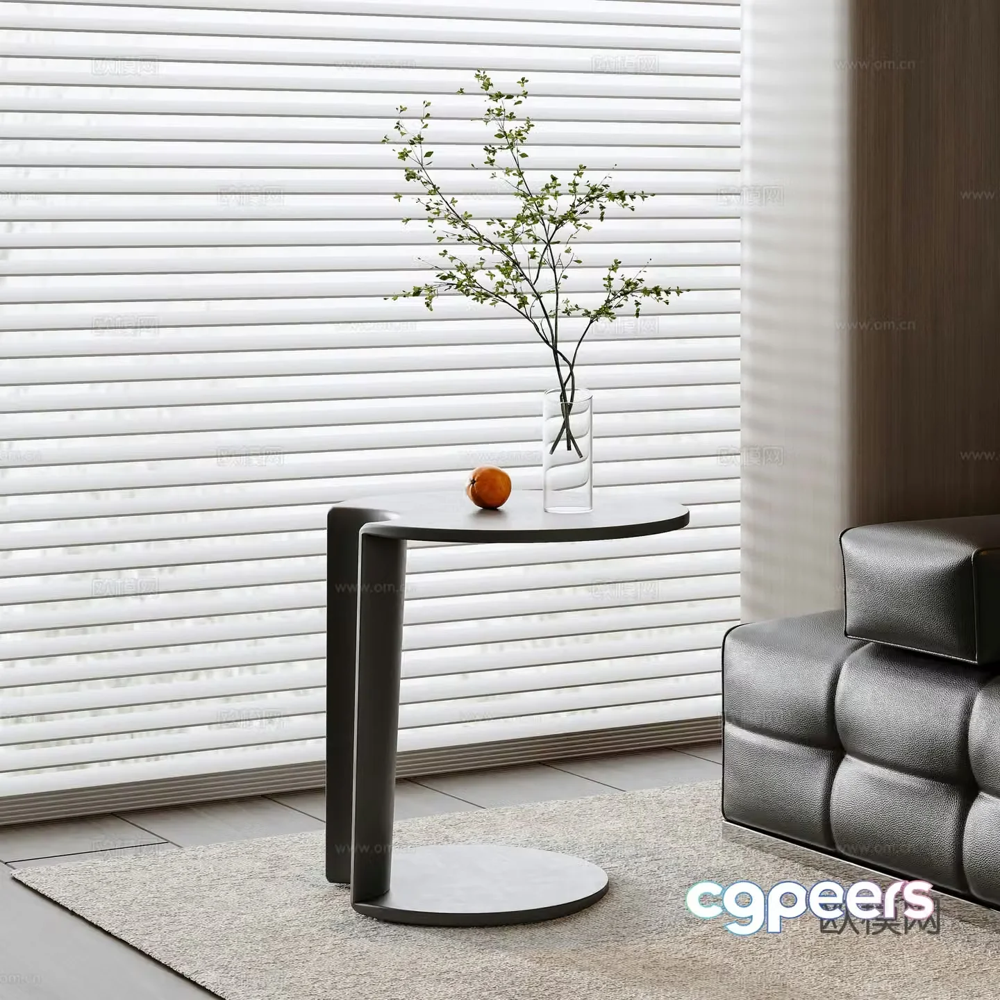 Modern side table 3D model