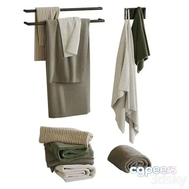 3ds Max Free – Waffle towels 2