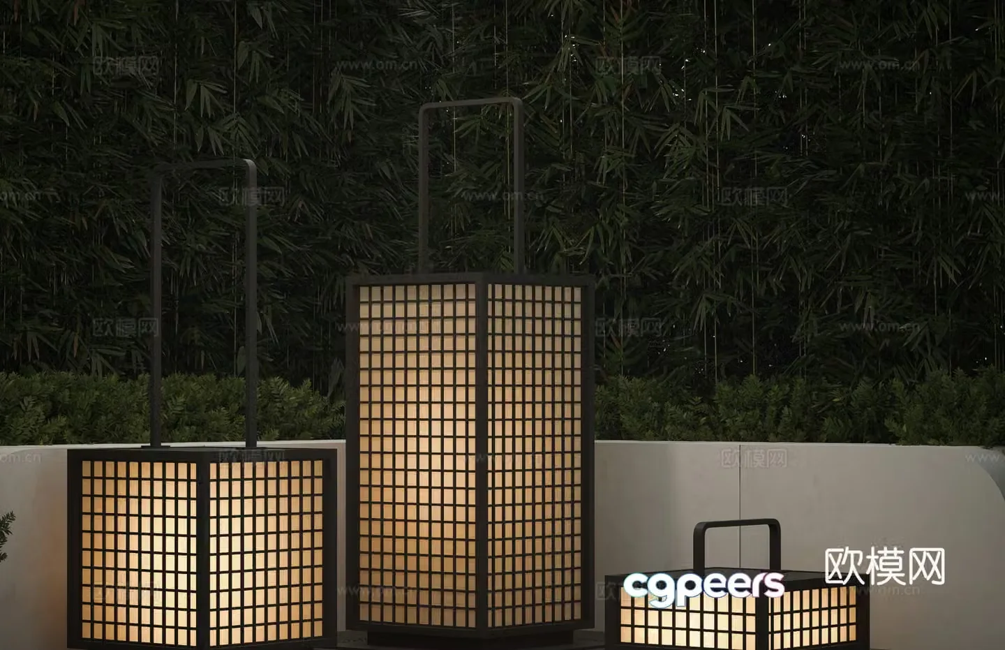 Garden light outdoor light landscape light lawn light 3d model