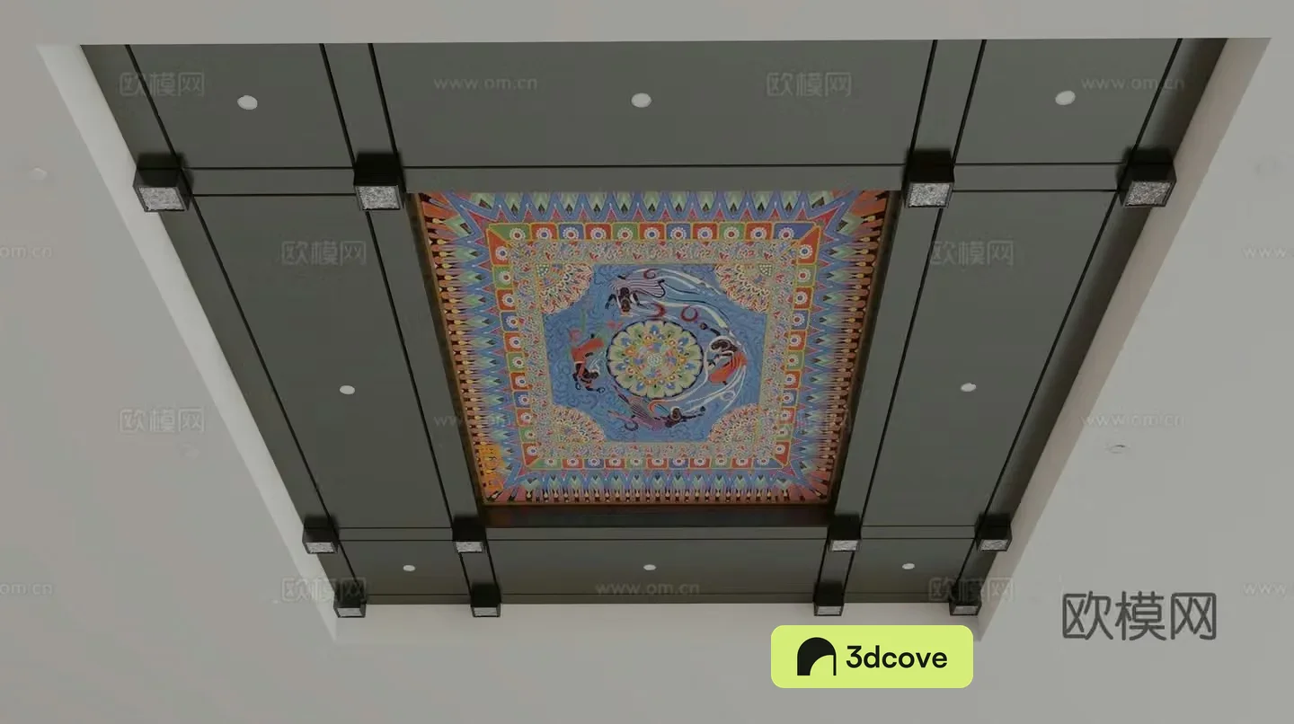 New Chinese style ceiling