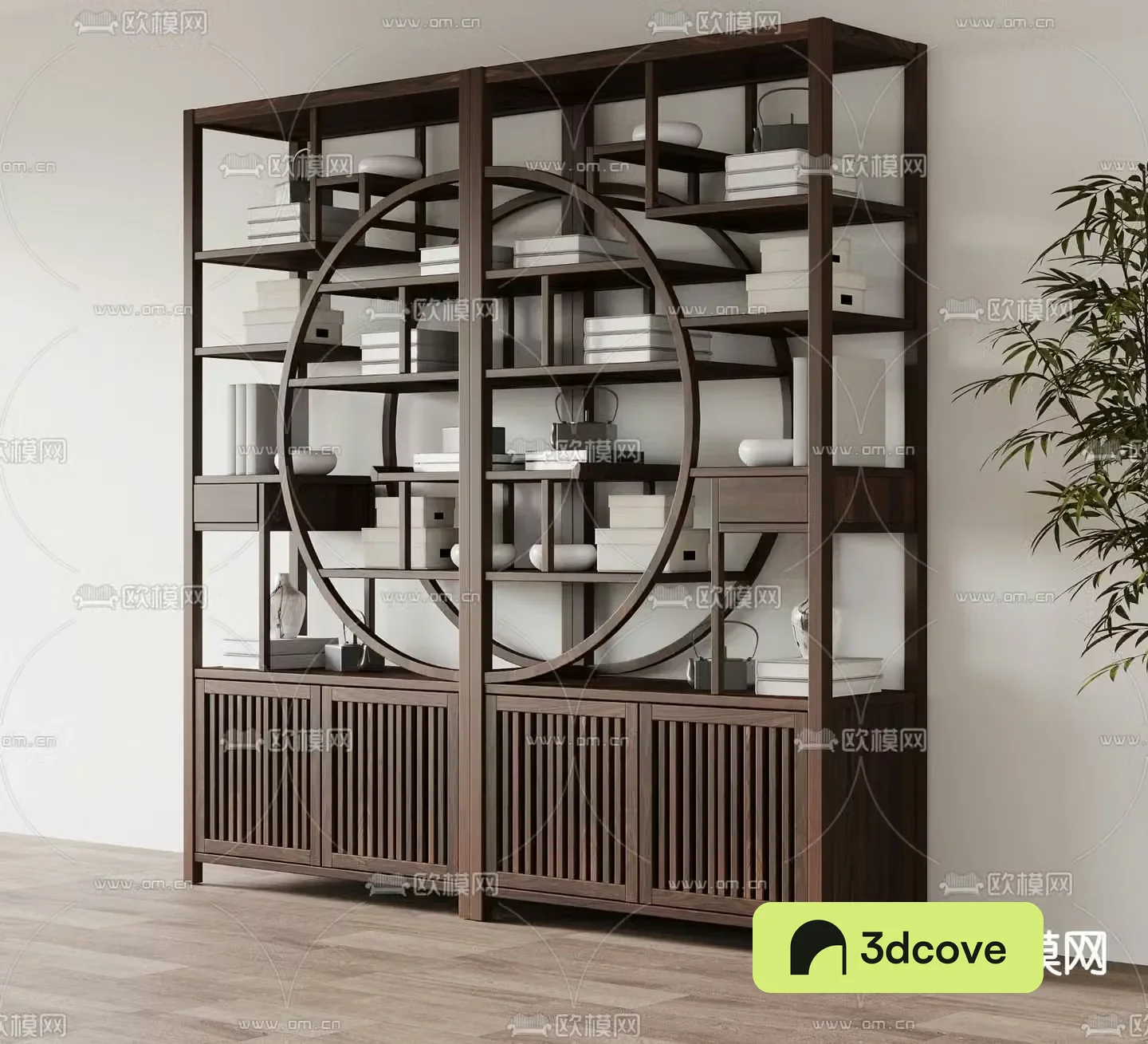 New Chinese style antique shelf storage rack