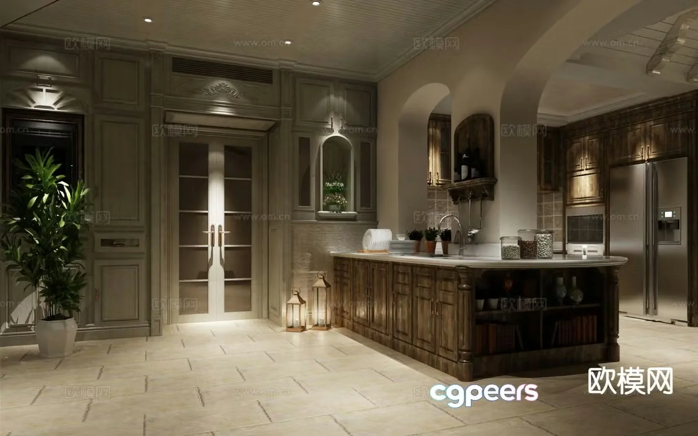 European kitchen 3d model
