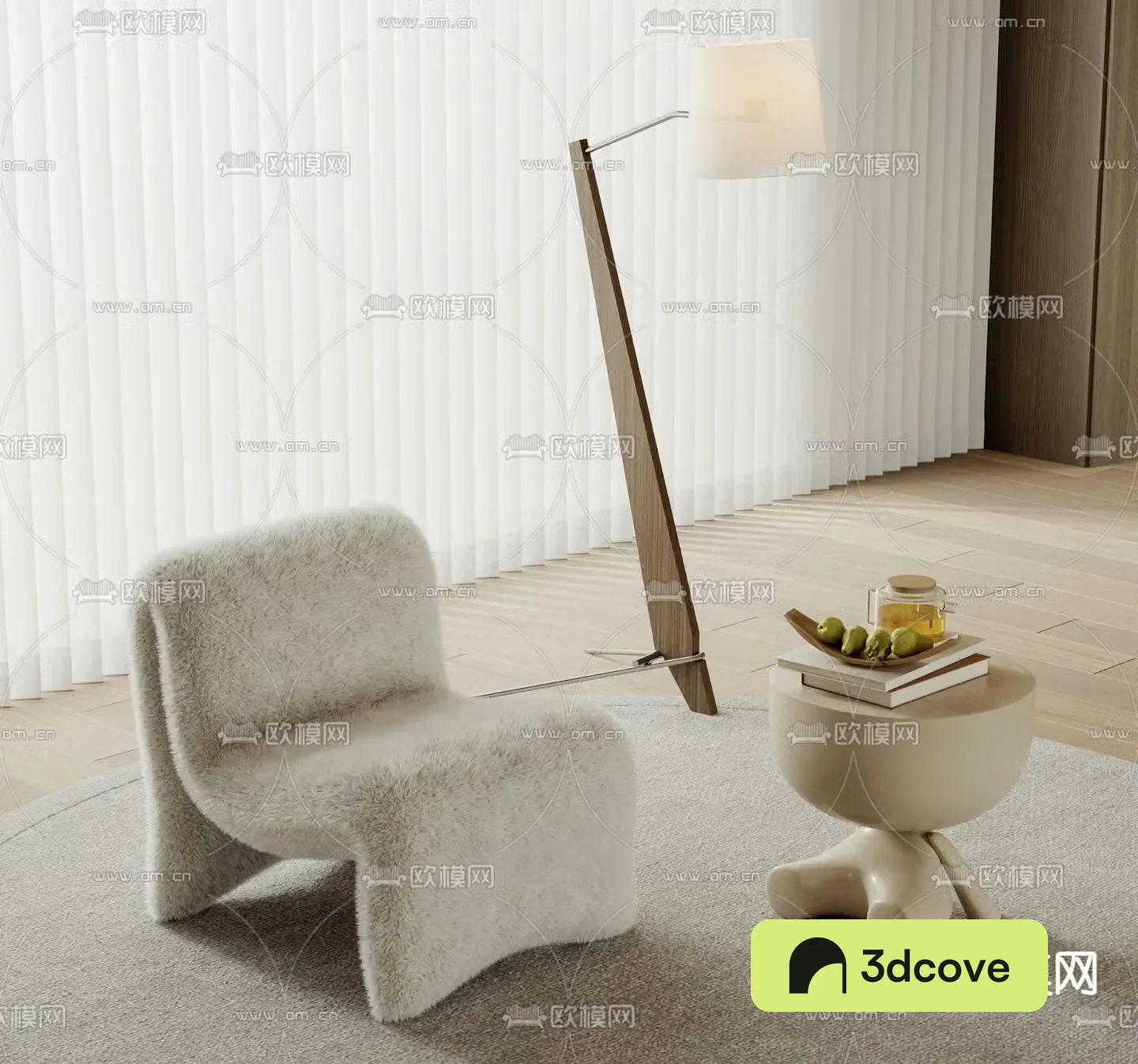 Plush chair leisure chair