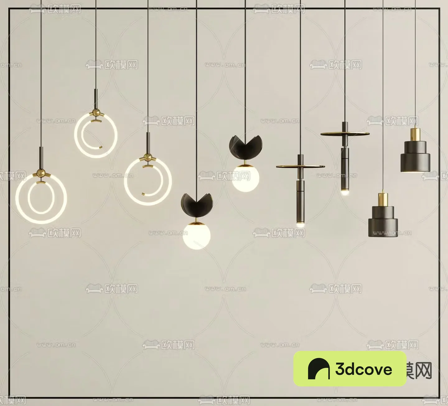 Modern chandelier combination