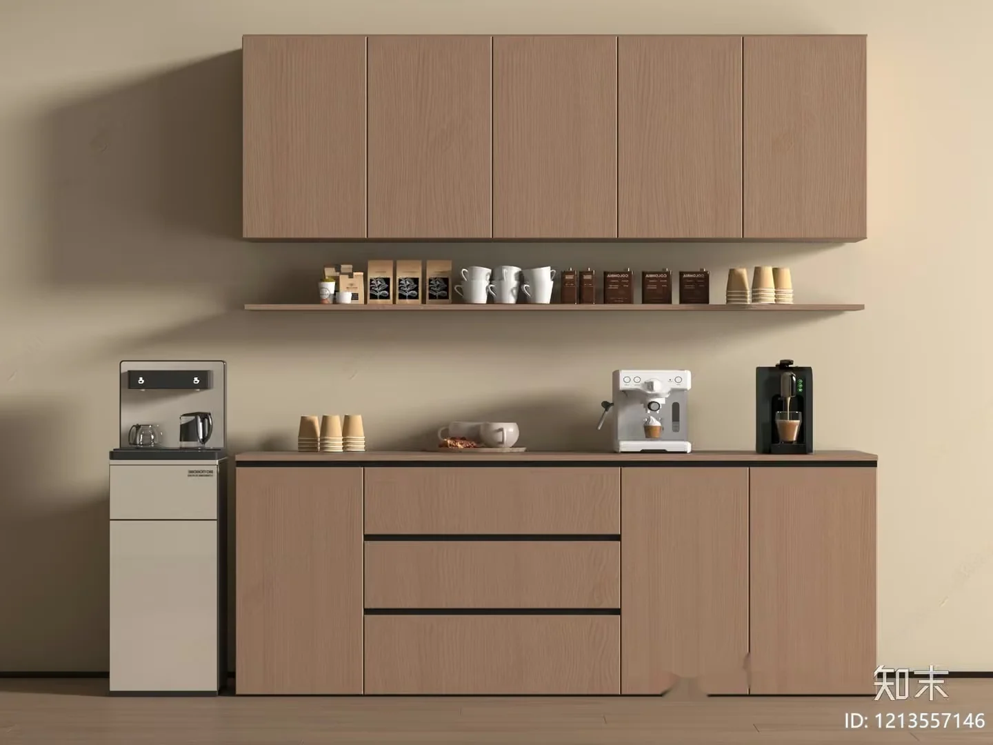 A Modern Coffee Station 3D Model – 14766 – VRAY Render