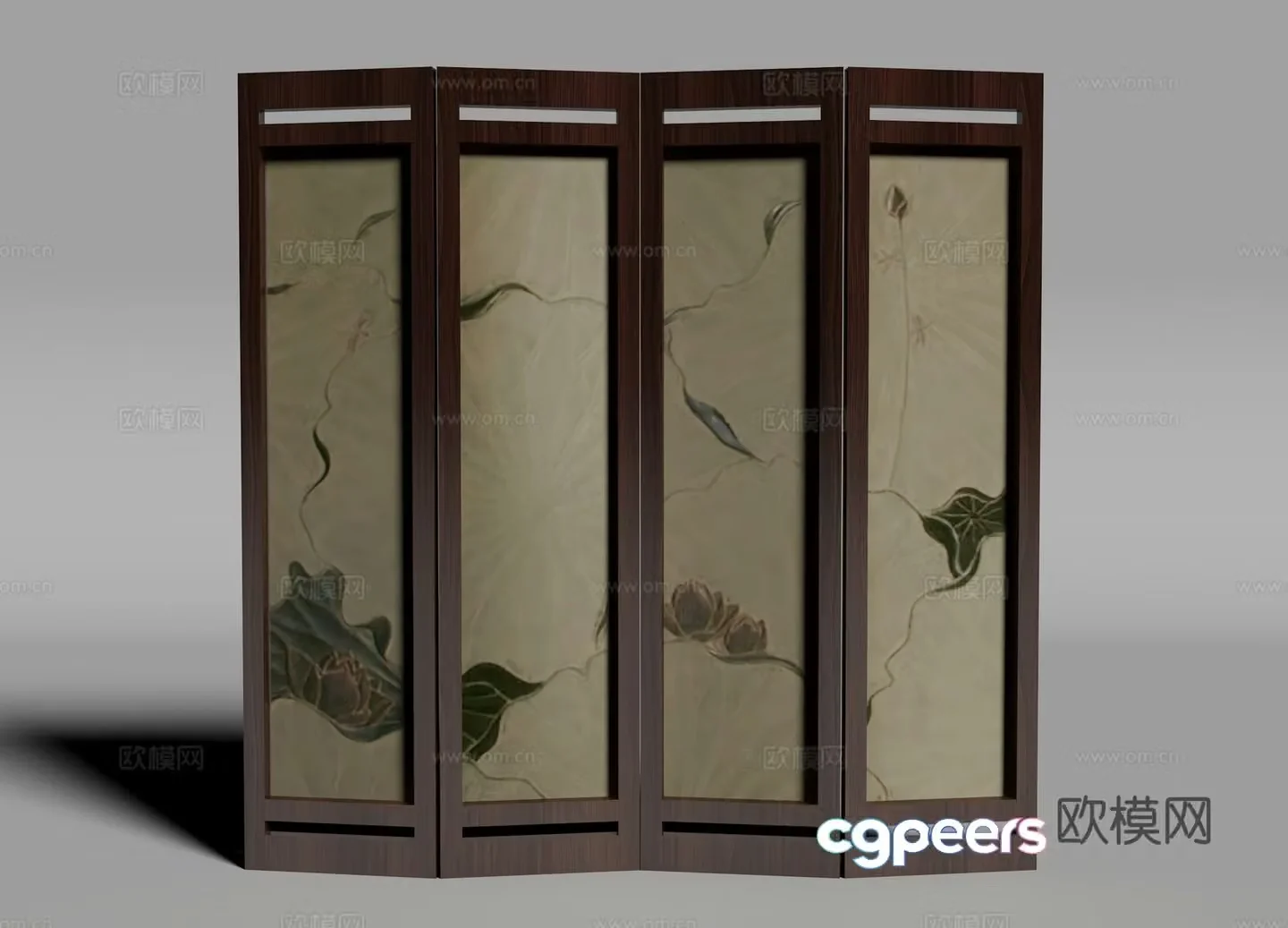 New Chinese screen 3D model