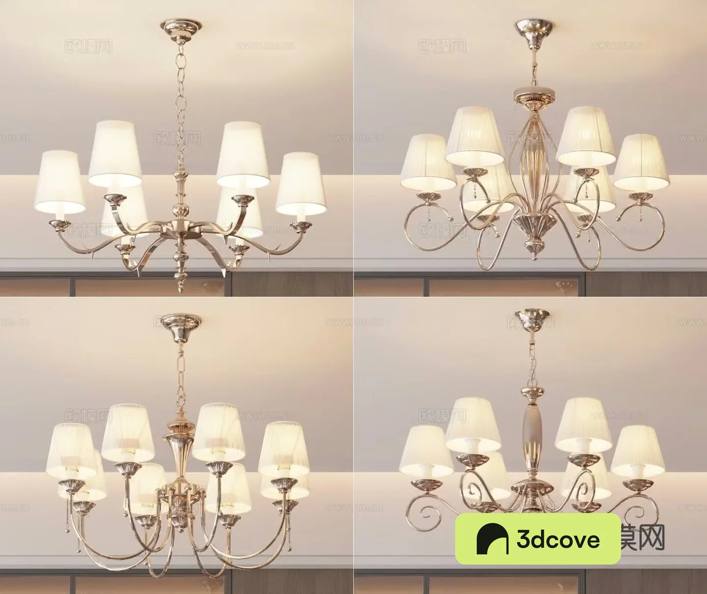 American chandelier multi-head chandelier