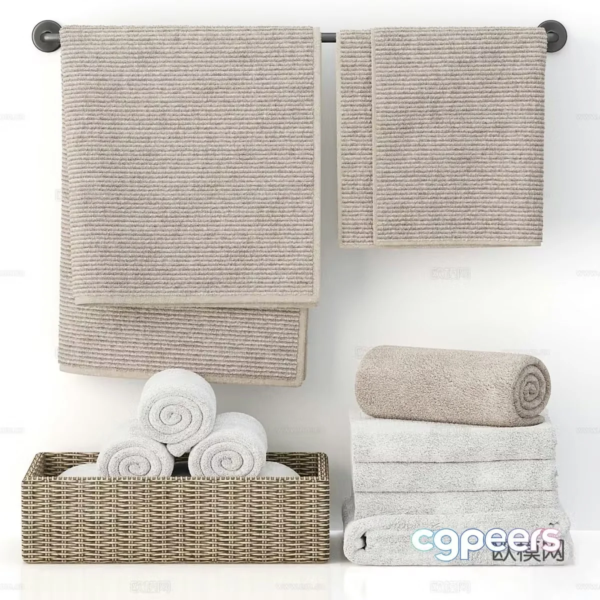 Towel 3D model