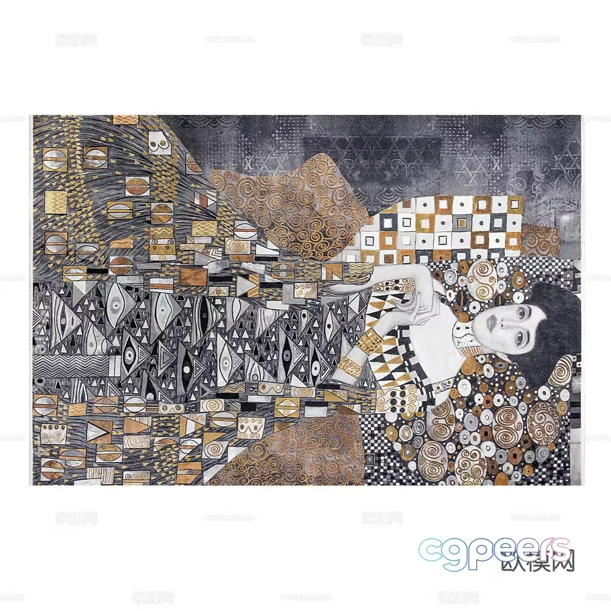 Abstract carpet Fabric carpet 3d model