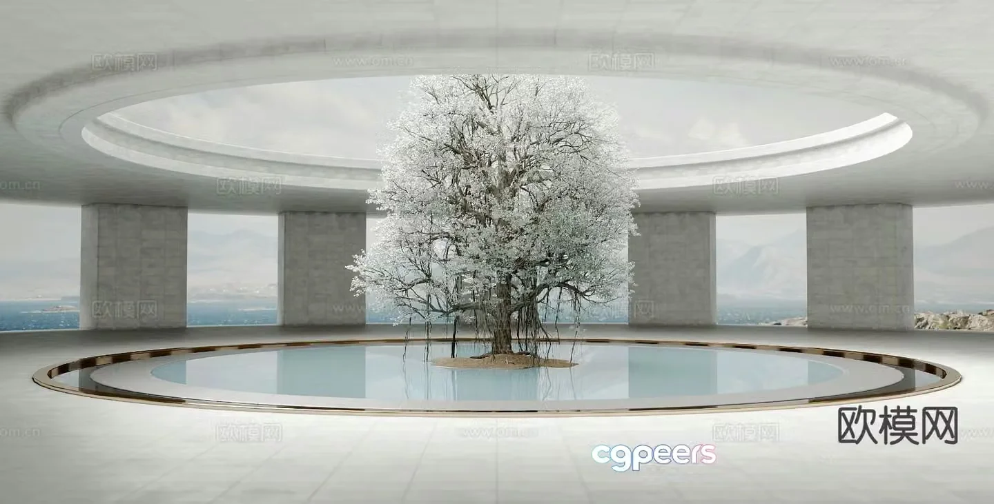 Wabi Sabi exhibition hall 3D model