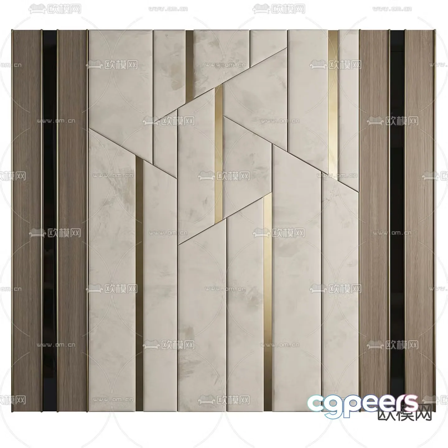 Bedside background wall soft package 3D model