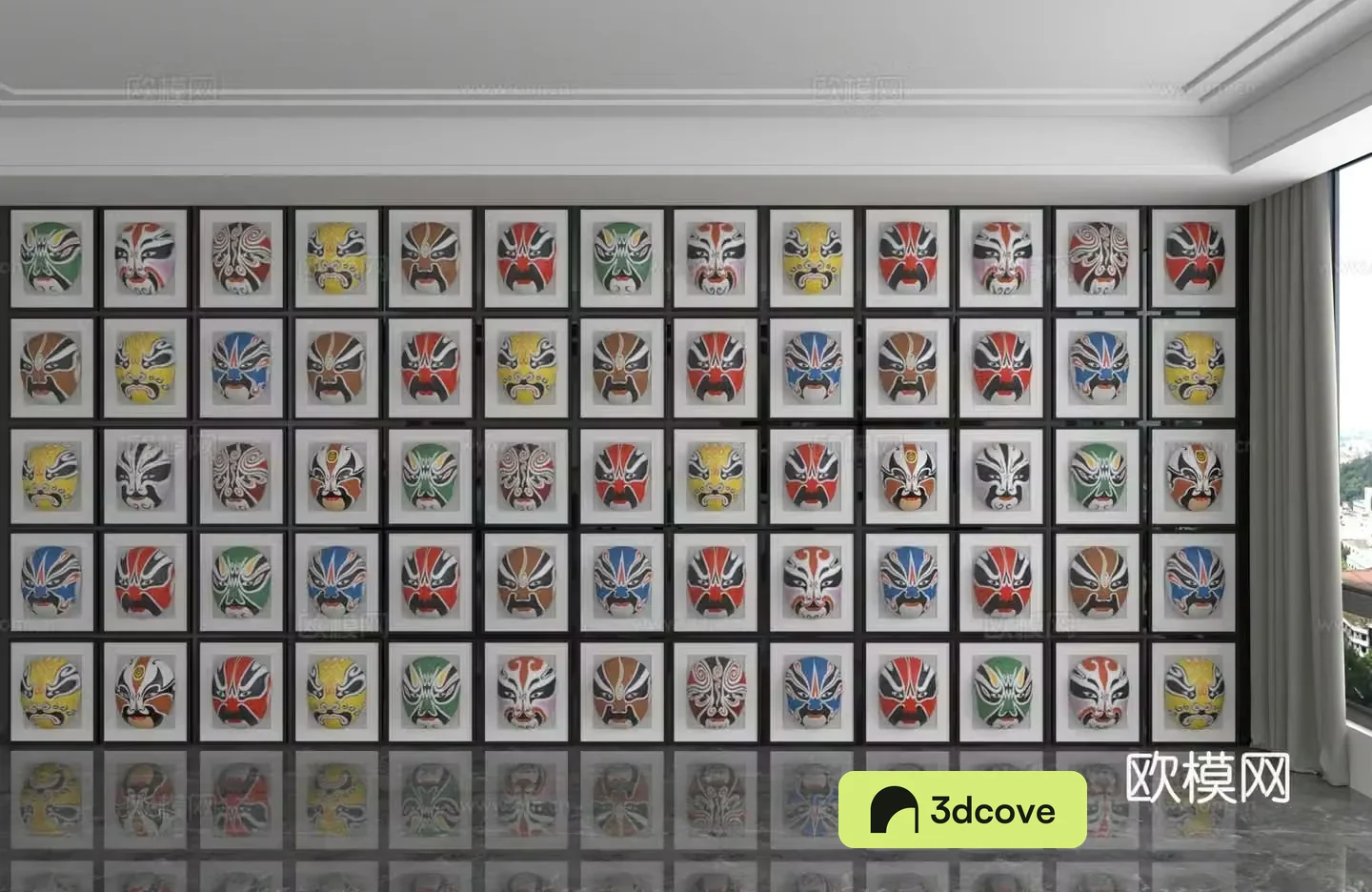 Modern background wall