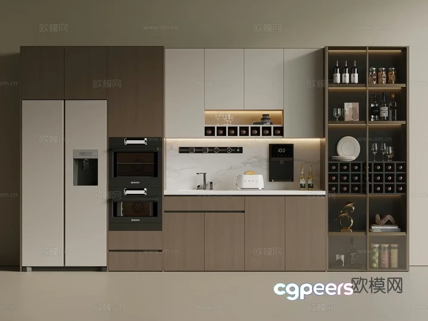 Italian style medieval wine cabinet refrigerator wine cabinet glass wine cabinet shoe cabinet wine cabinet restaurant wine 3D model