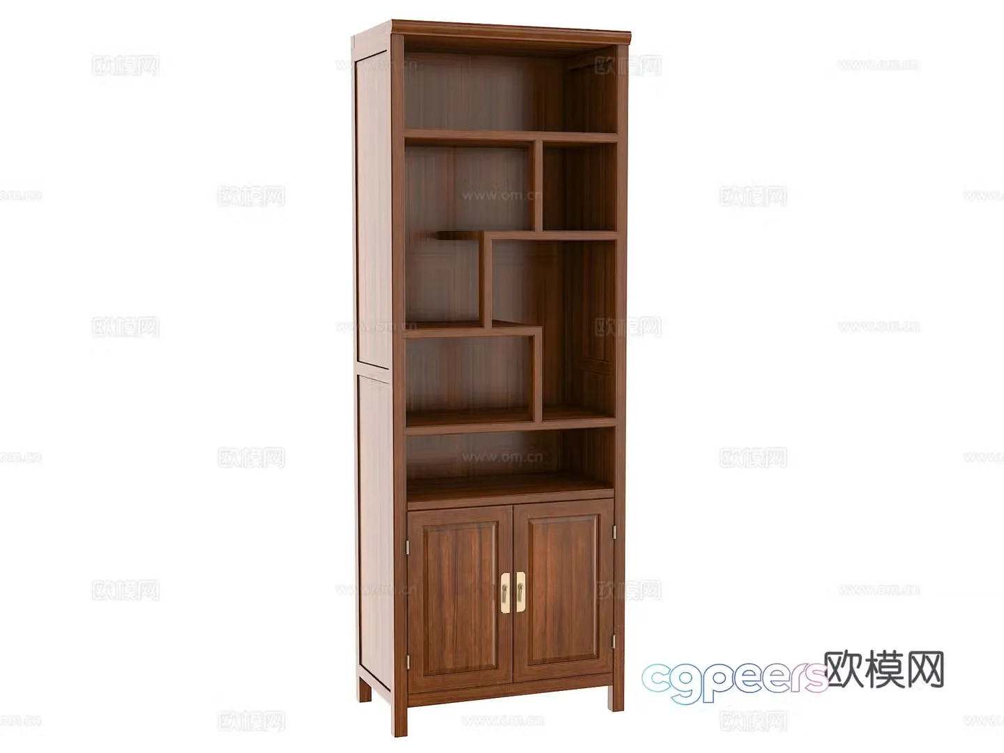 New Chinese bookcase 3D model