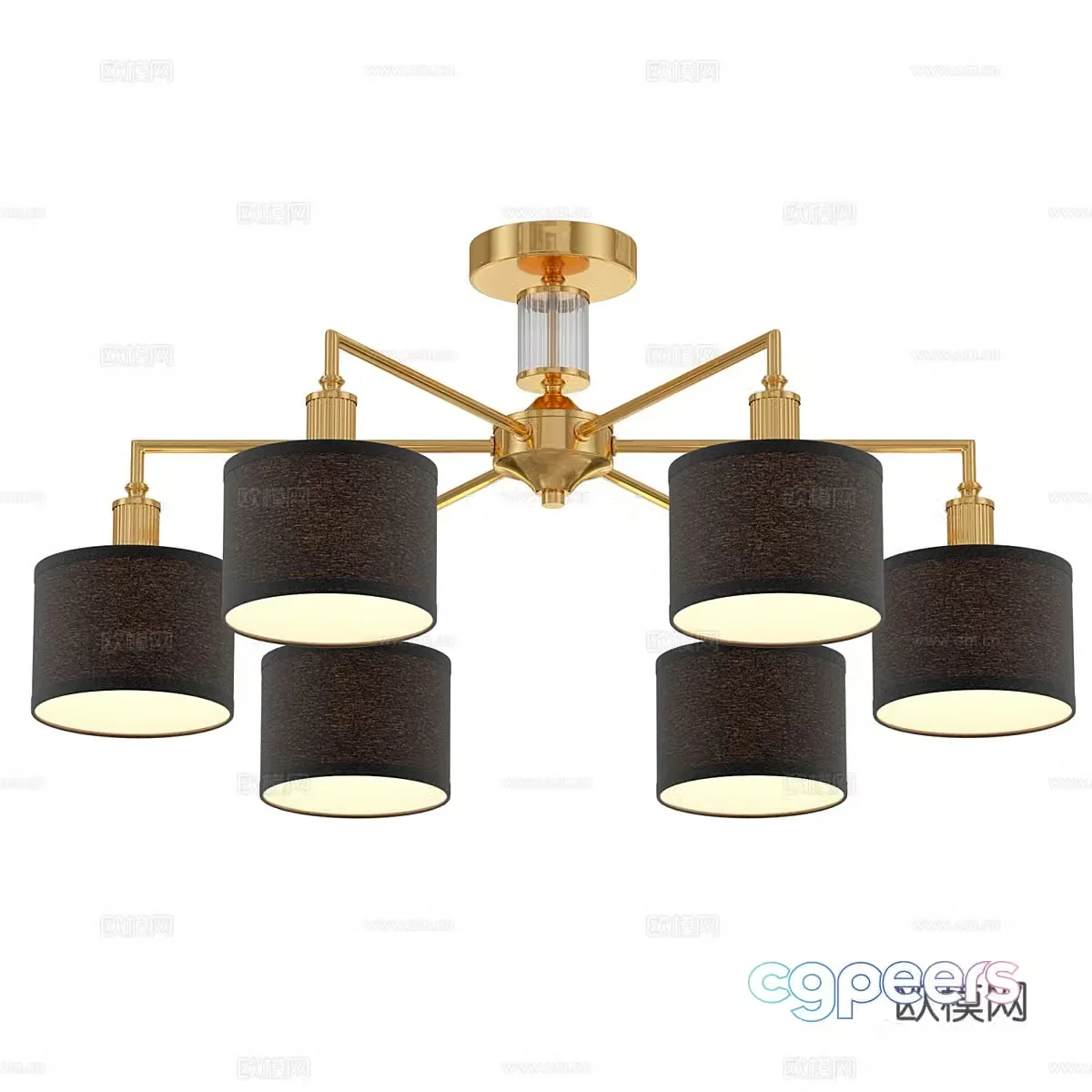 Modern simple light luxury chandeliers chandeliers simple chandeliers restaurant chandeliers living room chandeliers lamp 3d model