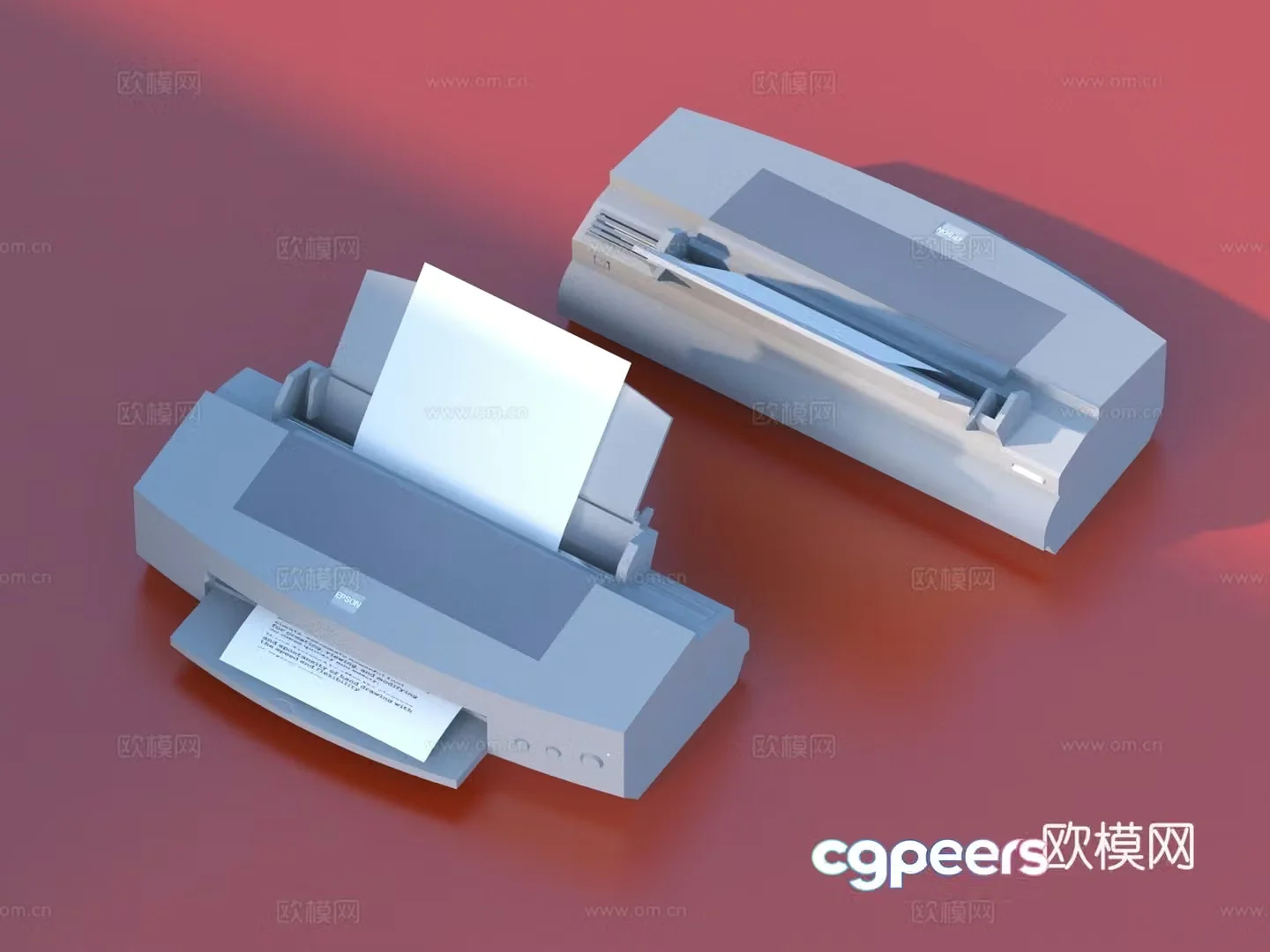 Printer Copier Scanner Office Equipment 3D Model