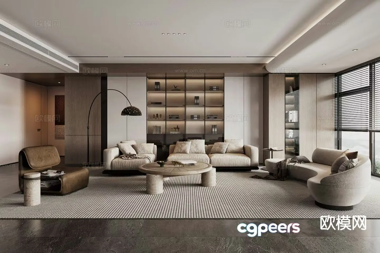 Modern living room 3d model