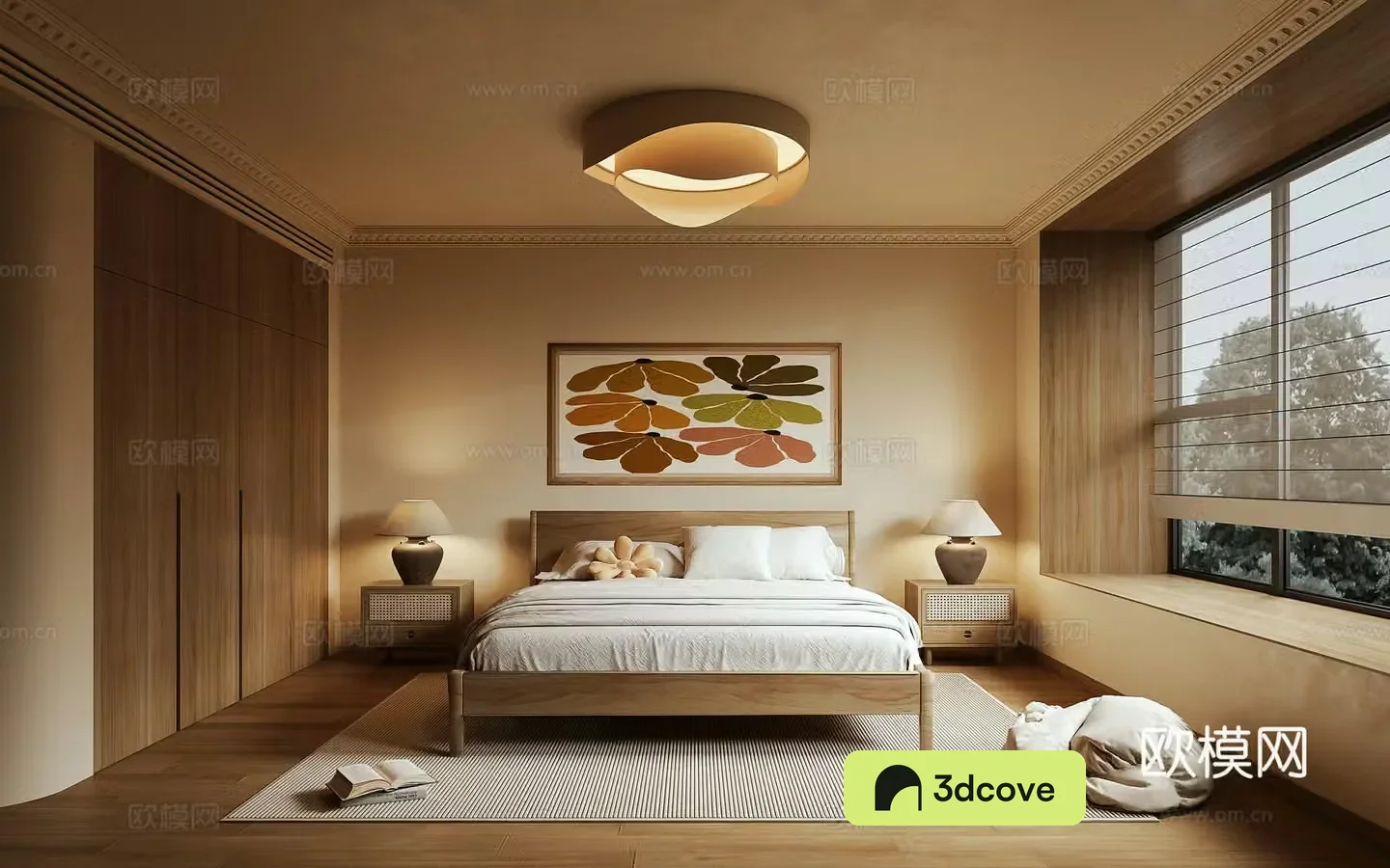 Log wind bedroom