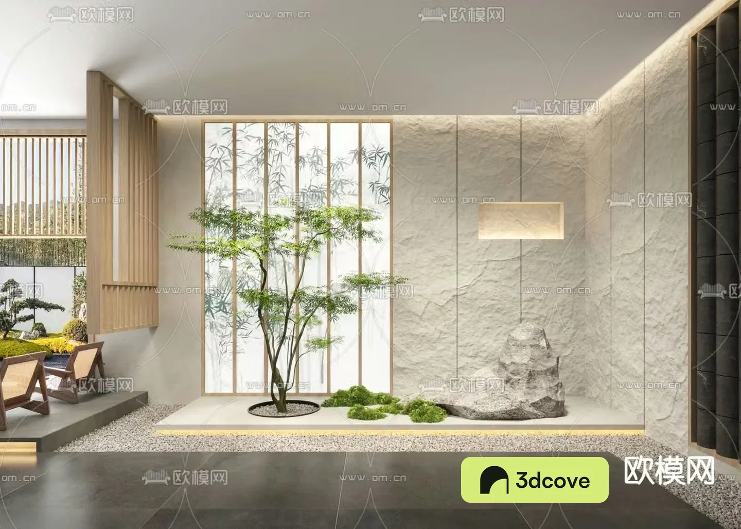 Indoor landscape plant landscaping bamboo leaf screen
